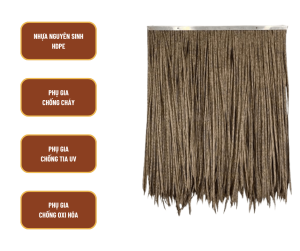 Kết cấu cột trụ rơm nhân tạo cho không gian nghỉ dưỡng