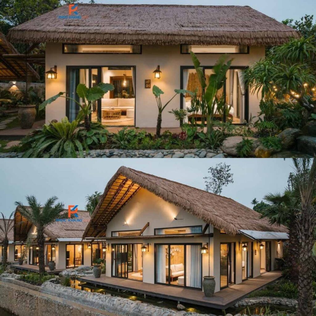Rơm nhân tạo tại Hillstay Villa Chương Mỹ