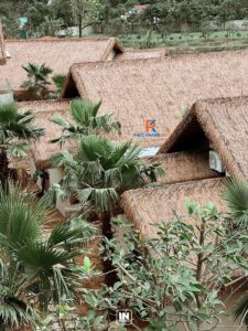 Công trình mái lá nhân tạo bền bỉ với thời gian