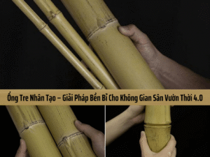 Cận cảnh ống tre nhân tạo