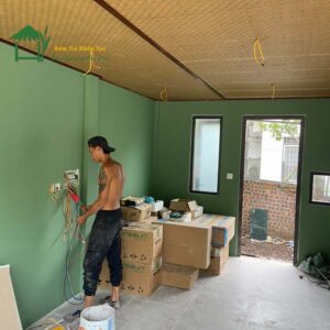 Thi công cót ép decor vô cùng đơn giản