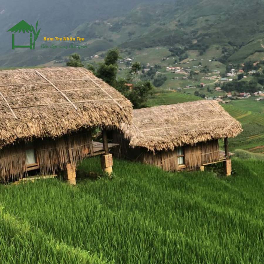 Mái lá tự nhiên bị hư hỏng làm mấy thẩm mỹ