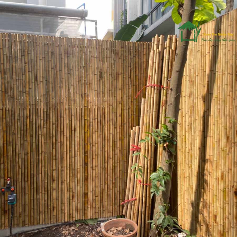 Vách tre tự nhiên sử dụng ngoài trời
