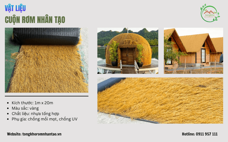 cỏ rơm nhân tạo